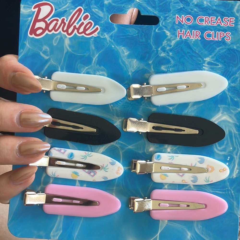 New Barbie no crease 8 hair clips